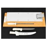 Filet Board w/ Dexter Russell Knife & Sharpener