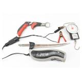 Fishing: Scale & Tapemeasure, Berkley Lip Grip...