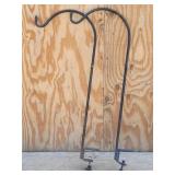 (2) Wrought Iron Clamp-on Deck Hooks