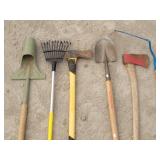 Axes, Shrub Rake, Bulb Planter, Digging Shovel +