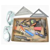 Tools: Squares, Safety Goggles, Pliers, Hex Key