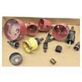(11) Hole Saws, Arbors, Pilot Drill Bits