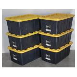 (6) Project Source Heavy Duty 27-gal Commander...