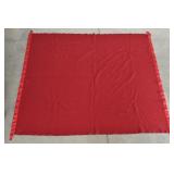 Red Wool Blanket 76' x 64'