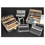 (6) UMCO Aluminum Tackle Boxes Assorted Sizes