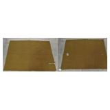(2) Green Wool Army Blankets (torn) 60' x 80'