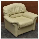 Brianform Italy Leather Armchair Pillow Top Arms