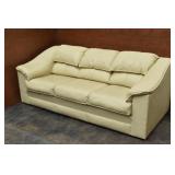 Broyhill Leather Contemporary Sofa / Couch