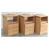 (3) Maple Storage Cabinets / Shop Storage