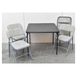 $ Folding Padded Chairs &  Nice Folding Card Table