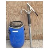 Barrel Pump & 20' T Barrel Drum