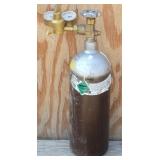Argon Gas Welding Tank w/ Gauges 16' Tall