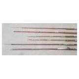 6 Fly Rods - Deerfield 1186. Sport King, Wright &