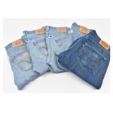 (5pr) Levi's 501 / 501XX  Men's Jeans W32 L34