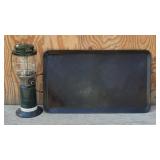 16' X 27' Cast Iron Grill Pan & Propane Lantern