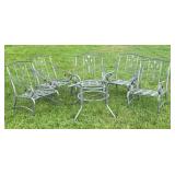 6 Pcs Metal Patio Set- no cushions, no table top