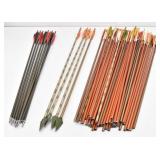 Archery Carbon Arrows 50 + / -, 4 Broad Heads