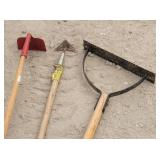 Garden Tools: Double Edge Weed Cutter, Hoe &