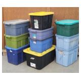 (10) Storage Totes w/ Lids