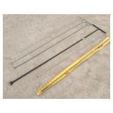 (2) T-Handle Rods, 3-D-Handle Rods, Wilson Silver