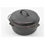 Cast Iron Dutch Oven 1037 B w/ Trivet & Lid
