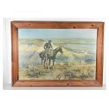 THE WAGON BOSS Framed Print by Charles M. Russell