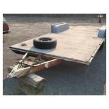 18' Home Built Flatbed Trailer from travel trailer