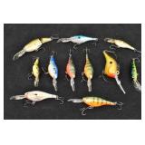 (11) Fishing Lures Rapala Crankbait, Jointed &