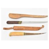 (2) Fishing Fillet Knives: Rapala Marttini ...