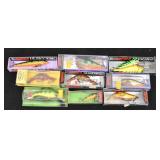 (9) Rapala Fishing Lures & 1 Storm Thunder Craw