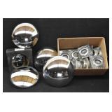 7.5'  Convex Mirrors & Trux  2 1/2' Chrome Bezels