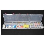 (3) Plano Tackle Box Organizers & Contents