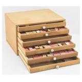 6-Drawer Wooden Cabinet w/ Watch Parts