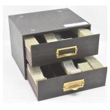 2-Drawer Metal Cabinet Full of Vintage Watch Parts