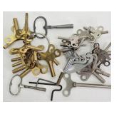 Assorted Clock Keys for Clocks &  Watches