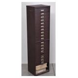 18-Drawer Cabinet with G-S Watch Crystals