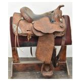 Billy Royal Sterling Silver Vtg Show Saddle 16"