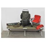 Camping Lot: Cot, Camp Shower, Backpack, Chair...