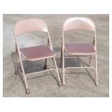 (2) Metal Folding Chairs