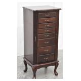 Jewelry Armoire Queen Anne Style Wooden