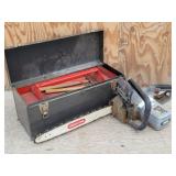 OREGON Chain Saw & Toolbox w/ Some Tools