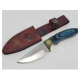 Timber Rattler Skinning Knife & Leather Belt ...