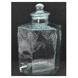 Italian Green  Glass Beverage Dispenser 5 gal 16"T