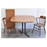 Wood Pub Chair, Barrel Back Chair, Dining Table