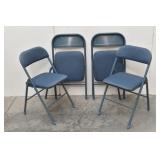 (4) Folding Chairs w/ Padded Seats
