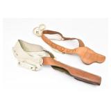 (2) Pistol Holsters-Leather Includes LGE Auto &
