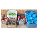 Assorted Hardware, Blue Plastic Electrical...