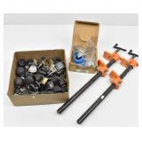 (2) Pony Pipe Clamps, 4-Casters for Shop Creeper +