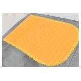 Mid-Century Orange Flower Full / Twin Bed Spread