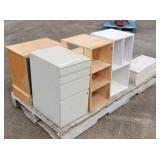 Wood 1-Drawer Nightstand, Closet Organizer ...